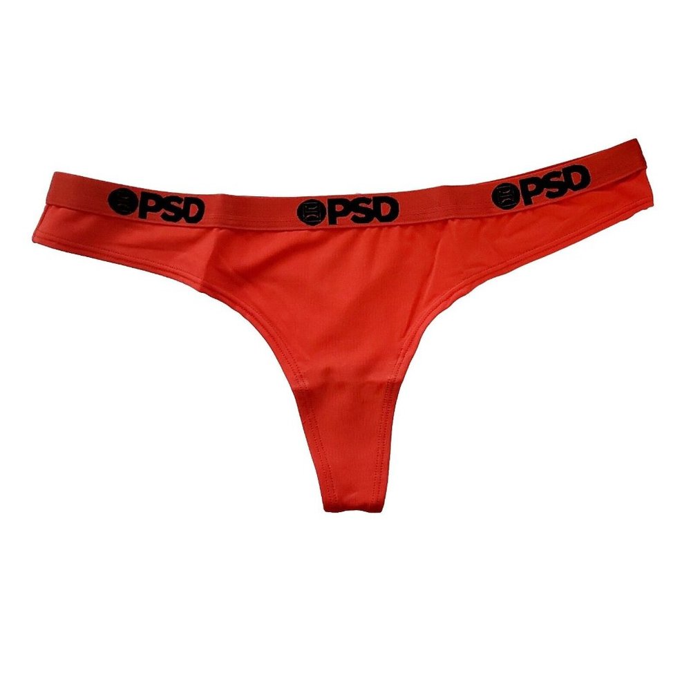 PSD Underwear Womens Thong - PSD Underwear Thong Red, Moisture Wicking, Large - Picture 2 of 8